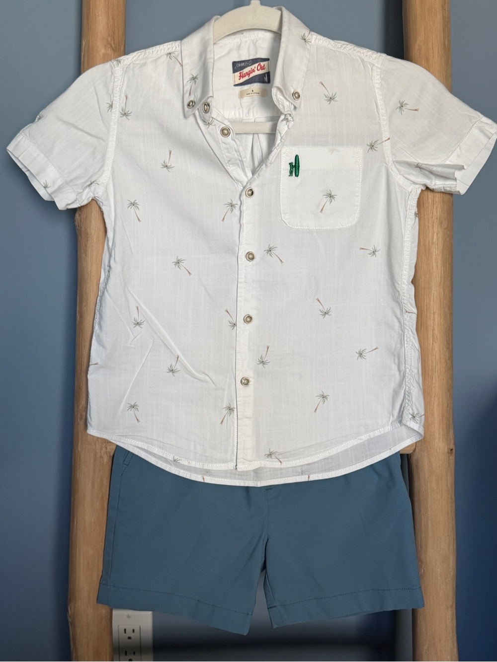 Boys’ outfit - Johnnie-O button down and Crewcuts shorts